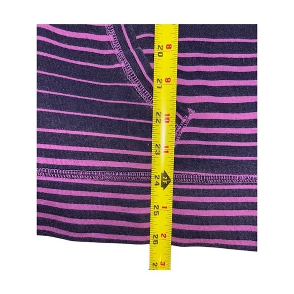 Made for Life Womens Sz Lg Pink/Purple Striped Cowl Neck Sweatshirt Loungewear - Picture 6 of 8